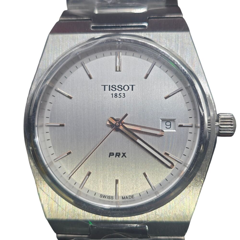 Tissot PRX 40mm Silver Dial Quartz Men's Watch T137.410.11.031.00 NOS